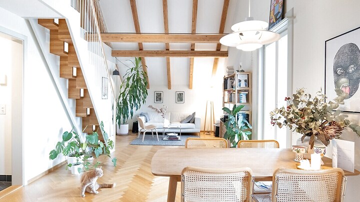 2½ Zimmer-Dachwohnung in Bern - Lorraine, möbliert, auf Zeit