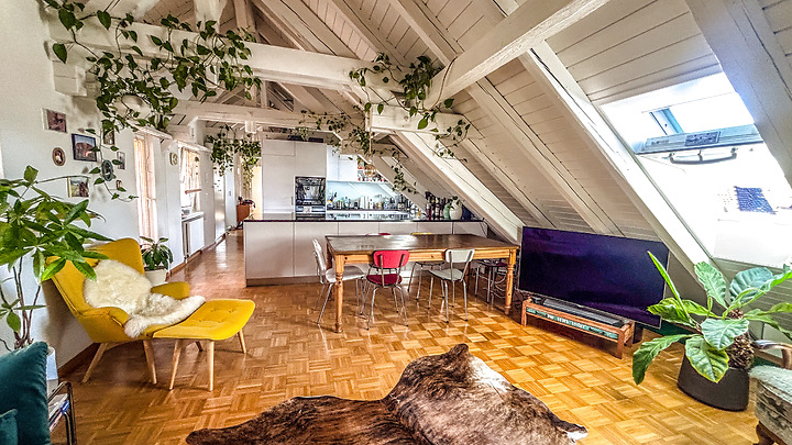 Appartement en attique 3½ pièces à Zürich - Kreis 3 Wiedikon, meublé, durée déterminée