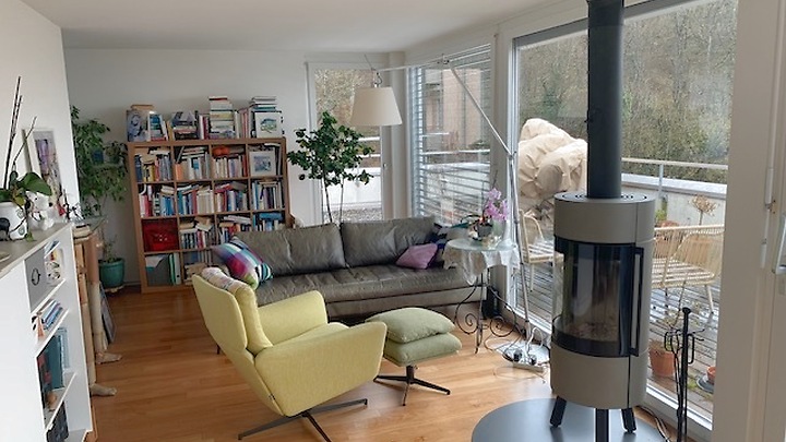 3 room attic apartment (penthouse) in Twann (BE), furnished, temporary