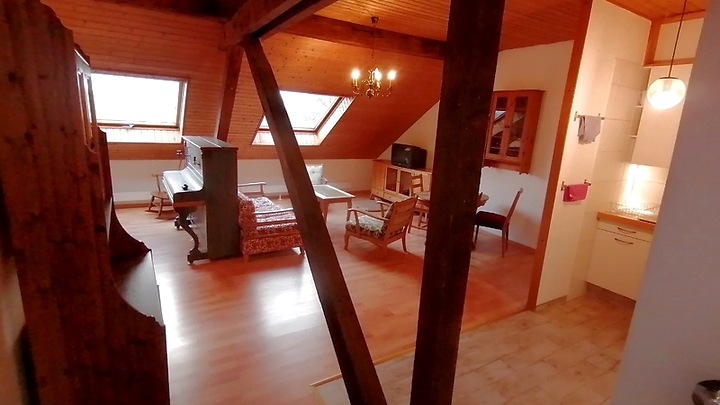 2½ room attic apartment in Basel - Iselin, furnished