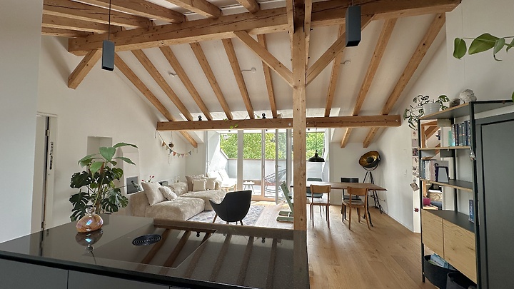 3½ Zimmer-Dachwohnung in Bern - Mattenhof, möbliert, auf Zeit