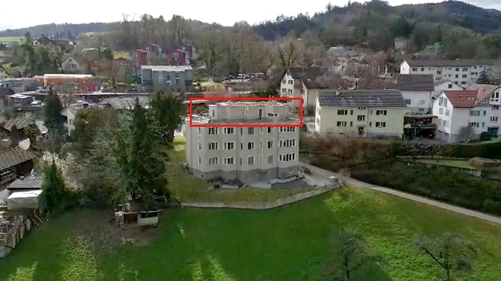 2½ room attic apartment (penthouse) in Dielsdorf (ZH), furnished, temporary
