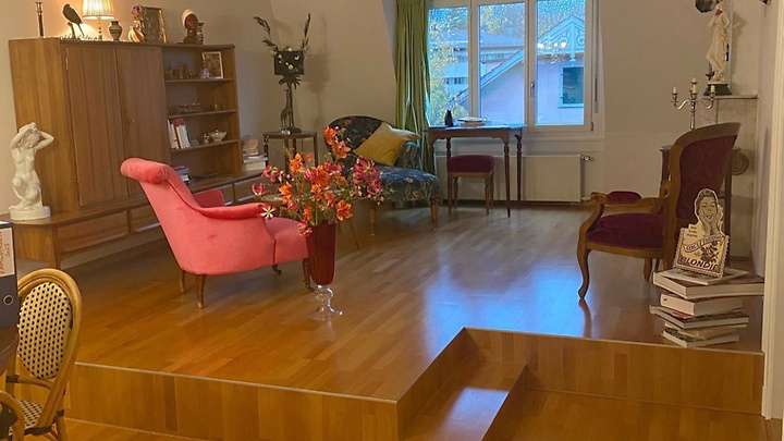 3 room attic apartment in Bern, furnished