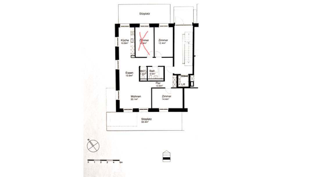 Appartement 3½ pièces à Winterthur - Mattenbach, meublé, durée déterminée