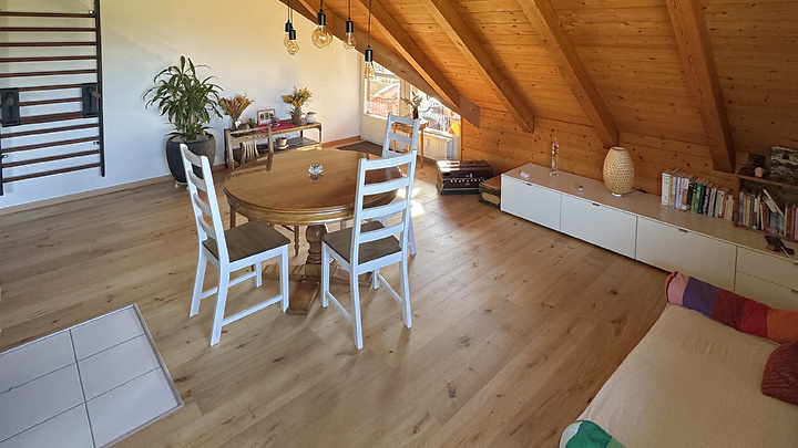 3 room attic apartment in Kaufdorf (BE), furnished, temporary