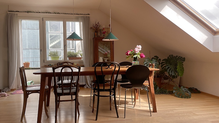 2½ room attic apartment in Bern - Ostring, furnished, temporary